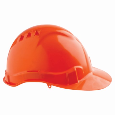 HARD HAT VENTED 6 POINT - ORANGE